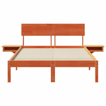 Struttura del letto Marrone cerato 135 x 190 cm Pino massello