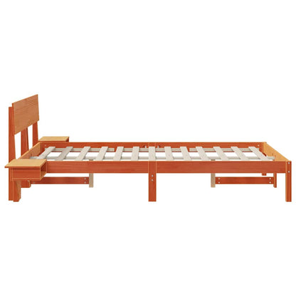 Struttura del letto Marrone cerato 135 x 190 cm Pino massello