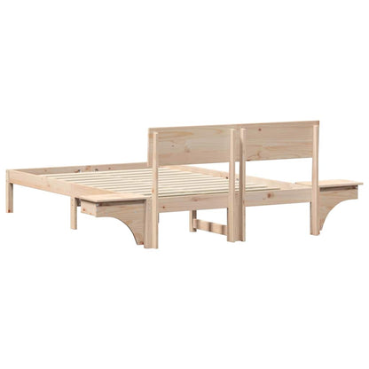 Struttura del letto Marrone 120 x 190 cm Pino massello | homemem39