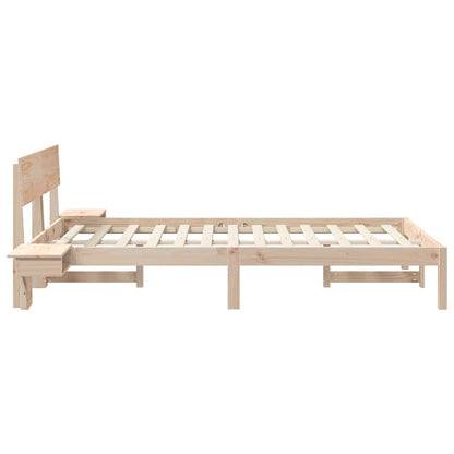 Struttura del letto Marrone 120 x 190 cm Pino massello | homemem39