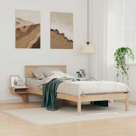 Struttura del letto Marrone 100 x 200 cm Pino massello | homemem39