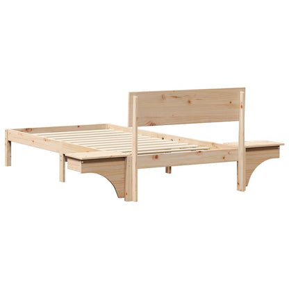 Struttura del letto Marrone 100 x 200 cm Pino massello | homemem39