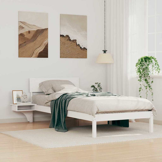 Struttura del letto Bianco 100 x 200 cm Pino massello | homemem39