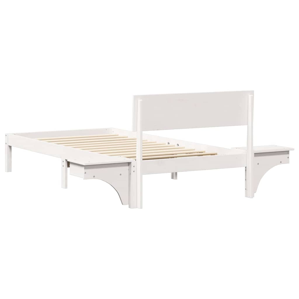 Struttura del letto Bianco 100 x 200 cm Pino massello | homemem39