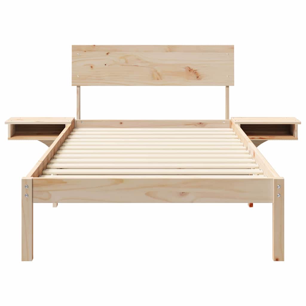 Struttura del letto Marrone 90 x 200 cm Pino massello | homemem39