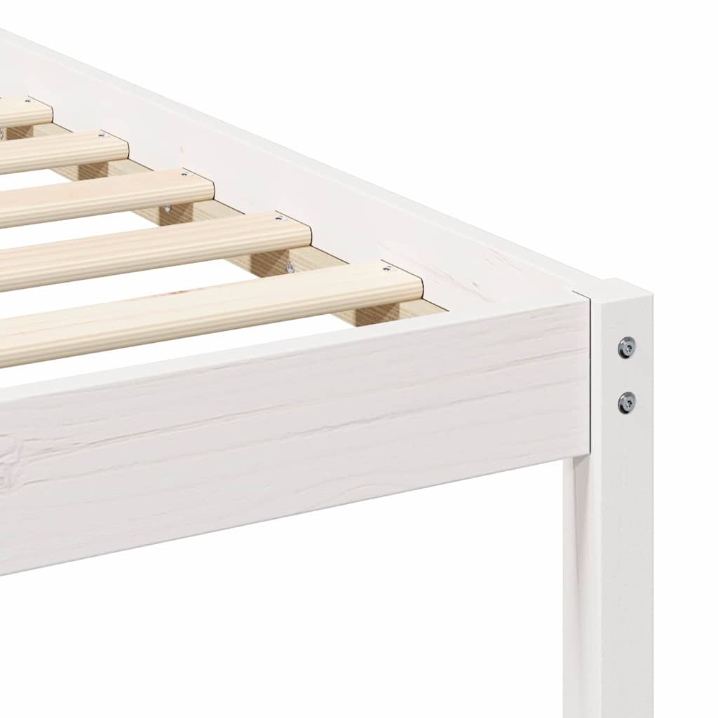 Struttura del letto Bianco 90 x 200 cm Pino massello | homemem39
