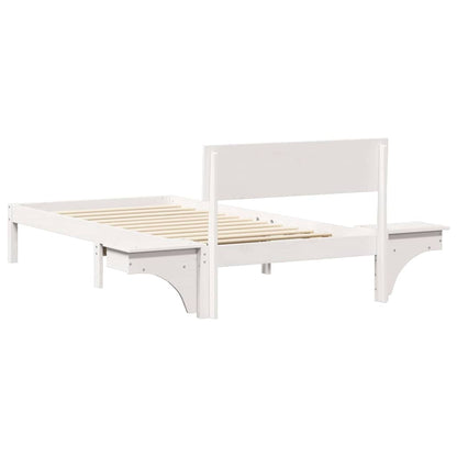 Struttura del letto Bianco 90 x 200 cm Pino massello | homemem39