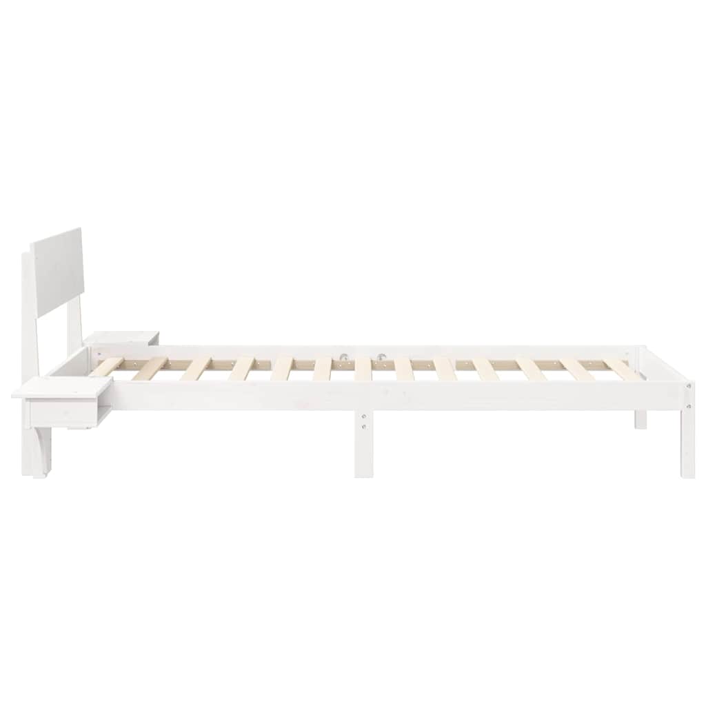 Struttura del letto Bianco 90 x 200 cm Pino massello | homemem39