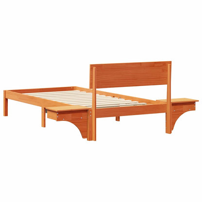 Struttura del letto Marrone cerato 90 x 200 cm Pino massello