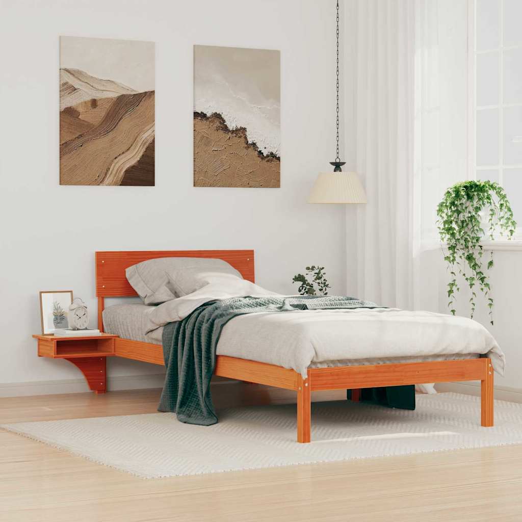 Struttura del letto Marrone cerato 80 x 200 cm Pino massello | homemem39