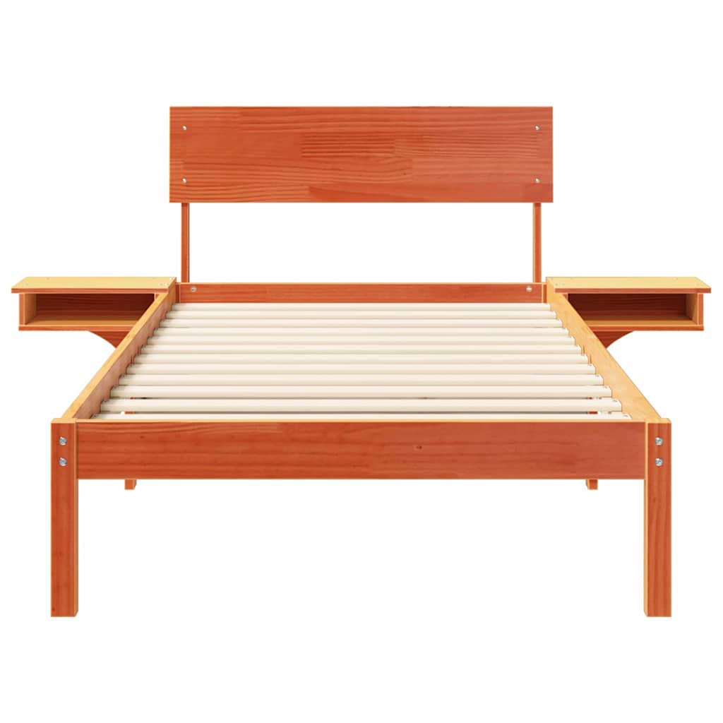 Struttura del letto Marrone cerato 80 x 200 cm Pino massello | homemem39