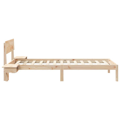Struttura del letto Marrone 90 x 190 cm Pino massello | homemem39