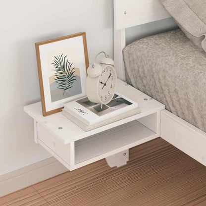 Struttura del letto Bianco 90 x 190 cm Pino massello