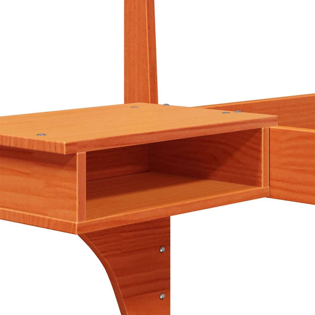 Struttura del letto Marrone cerato 90 x 190 cm Pino massello