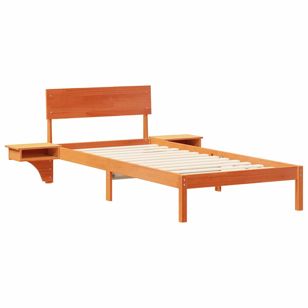 Struttura del letto Marrone cerato 90 x 190 cm Pino massello | homemem39