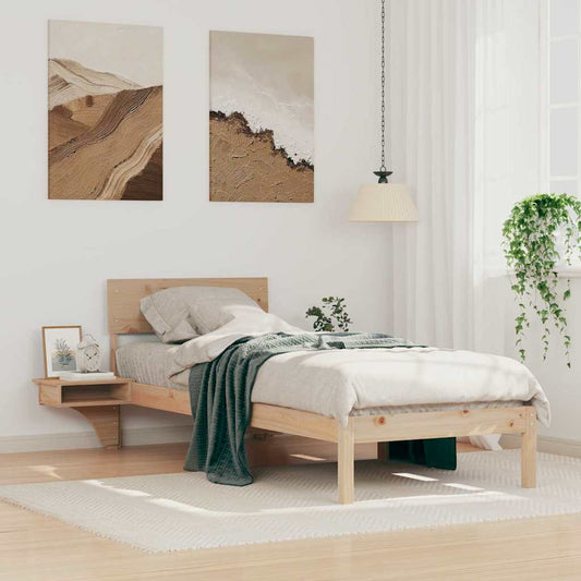 Struttura del letto Marrone 75 x 190 cm Pino massello | homemem39