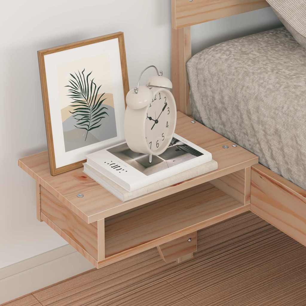 Struttura del letto Marrone 75 x 190 cm Pino massello | homemem39