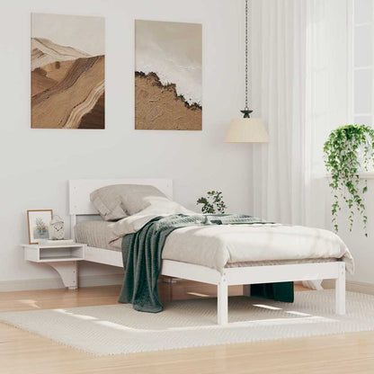 Struttura del letto Bianco 75 x 190 cm Pino massello | homemem39