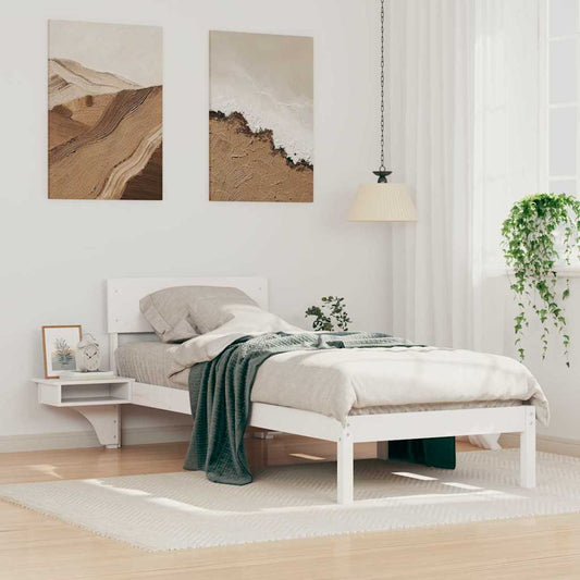 Struttura del letto Bianco 75 x 190 cm Pino massello | homemem39