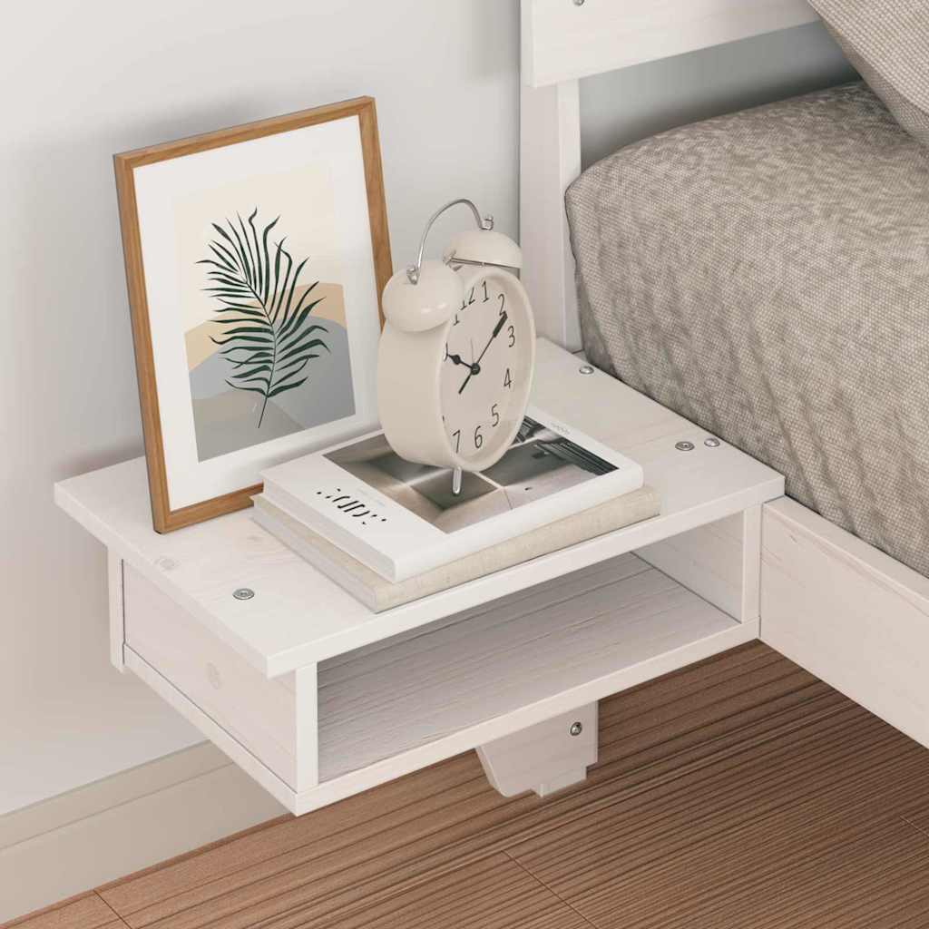 Struttura del letto Bianco 75 x 190 cm Pino massello | homemem39