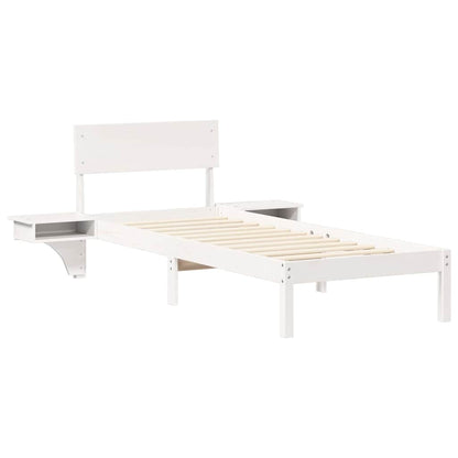 Struttura del letto Bianco 75 x 190 cm Pino massello | homemem39