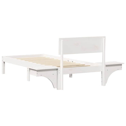 Struttura del letto Bianco 75 x 190 cm Pino massello | homemem39