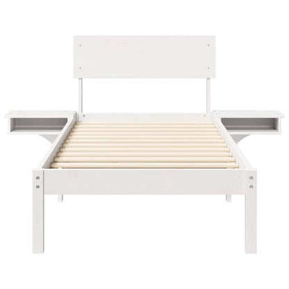 Struttura del letto Bianco 75 x 190 cm Pino massello | homemem39