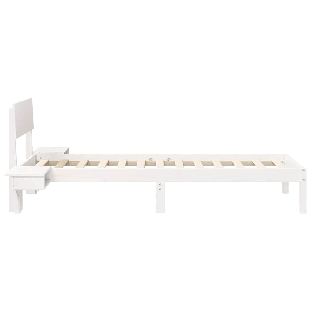 Struttura del letto Bianco 75 x 190 cm Pino massello | homemem39