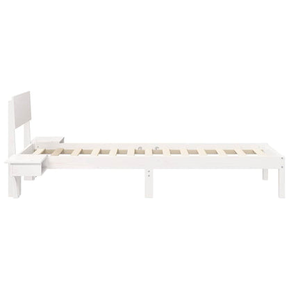 Struttura del letto Bianco 75 x 190 cm Pino massello | homemem39