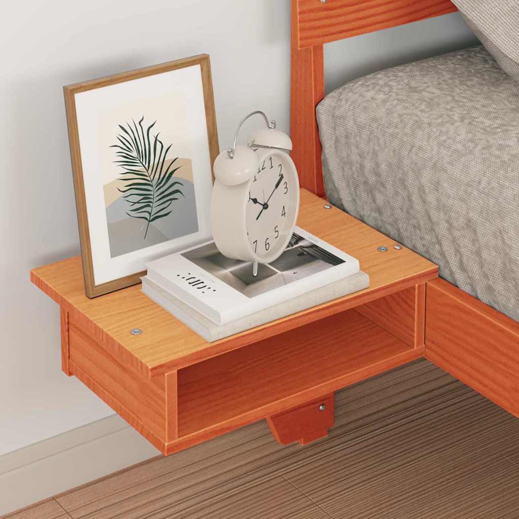 Struttura del letto Marrone cerato 75 x 190 cm Pino massello | homemem39