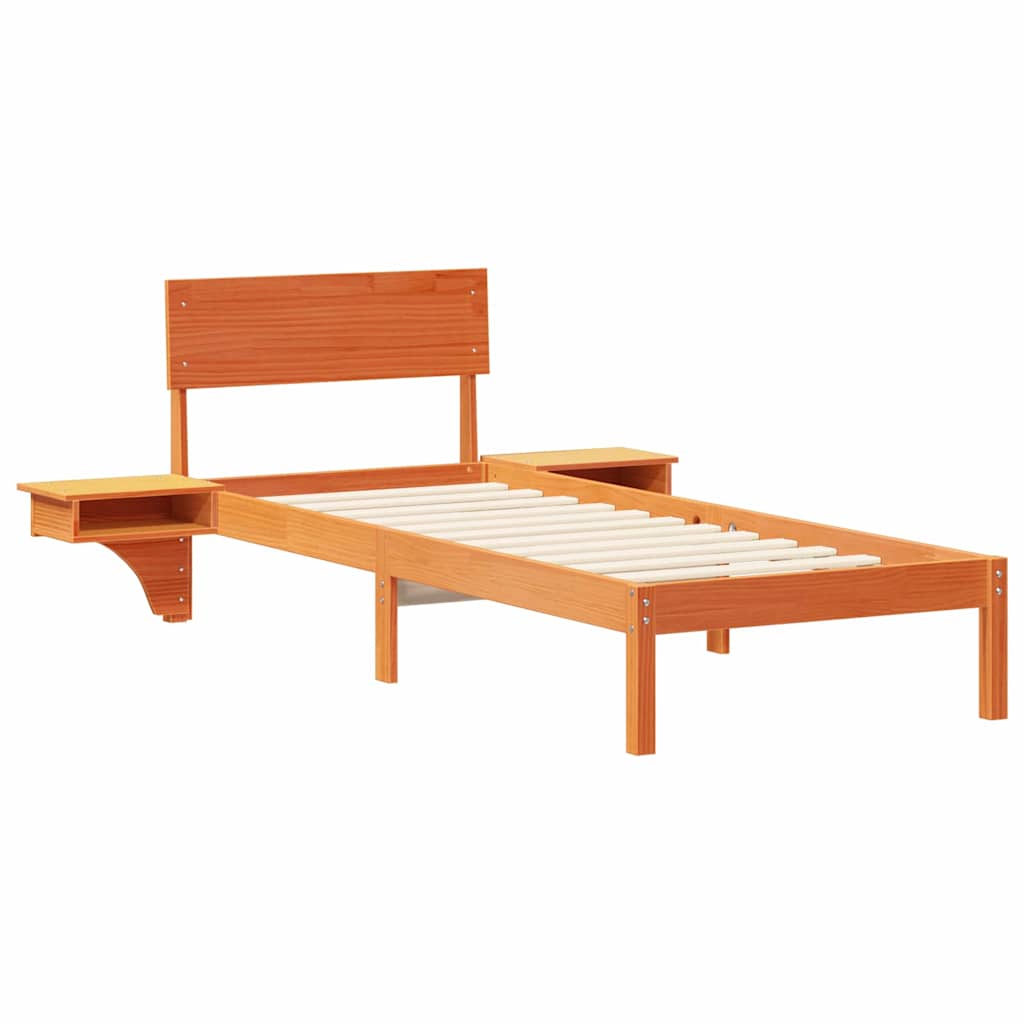Struttura del letto Marrone cerato 75 x 190 cm Pino massello | homemem39