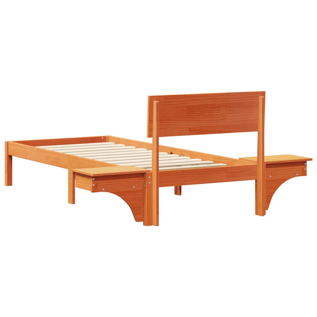 Struttura del letto Marrone cerato 75 x 190 cm Pino massello | homemem39