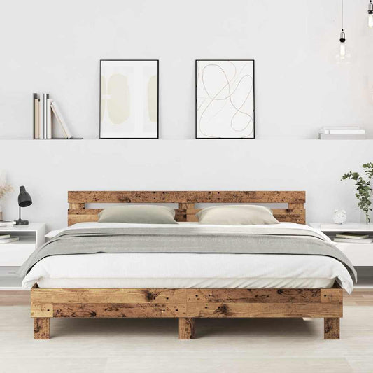 Struttura del letto Legno vecchio 203 x 185 x 70 cm | homemem39