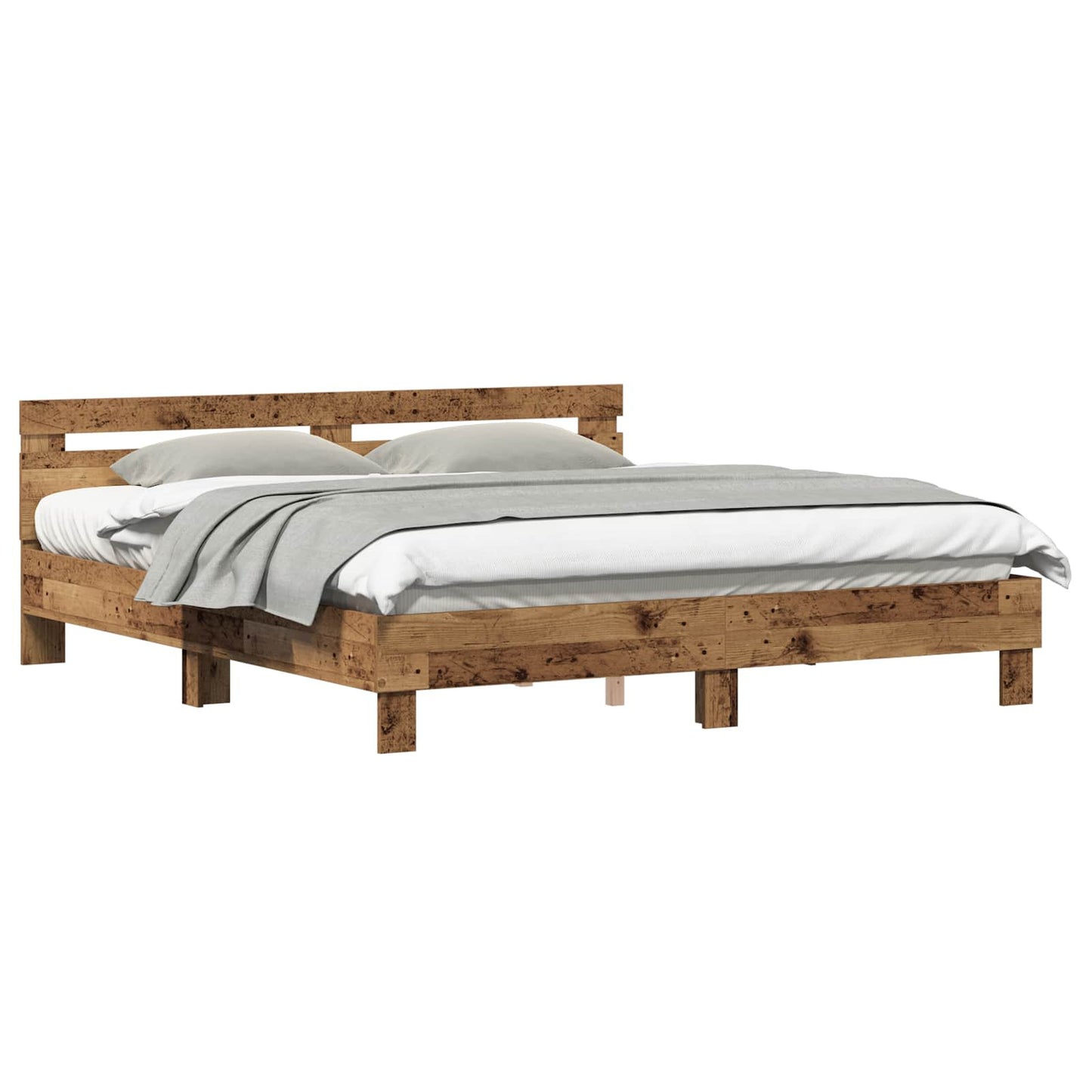 Struttura del letto Legno vecchio 203 x 185 x 70 cm | homemem39