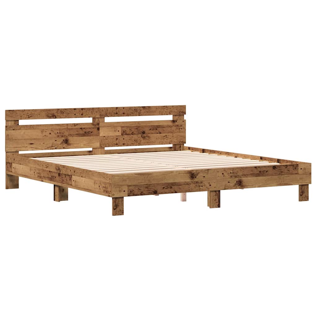 Struttura del letto Legno vecchio 203 x 185 x 70 cm | homemem39