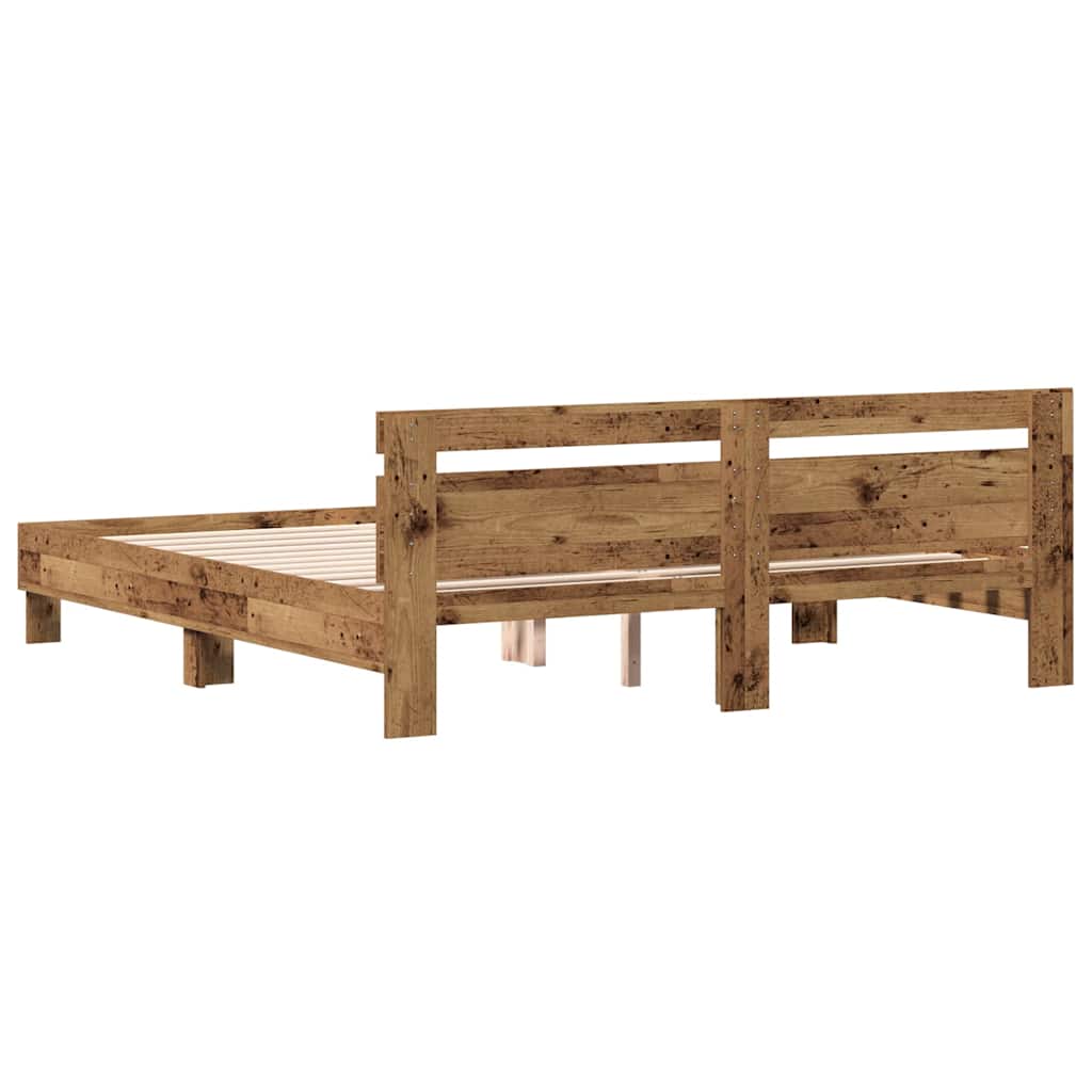 Struttura del letto Legno vecchio 203 x 185 x 70 cm | homemem39