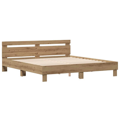 Struttura del letto Rovere artigianale 203 x 185 x 70 cm | homemem39