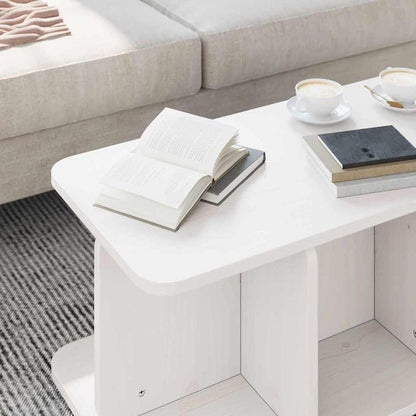 Tavolino da salotto Bianco 80 x 39,5 x 33,5 cm