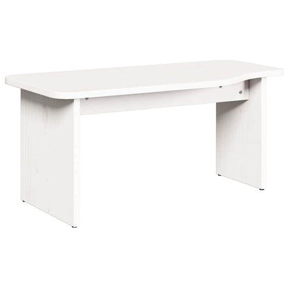 Tavolino da salotto 2 pcs Bianco Legno di pino massello