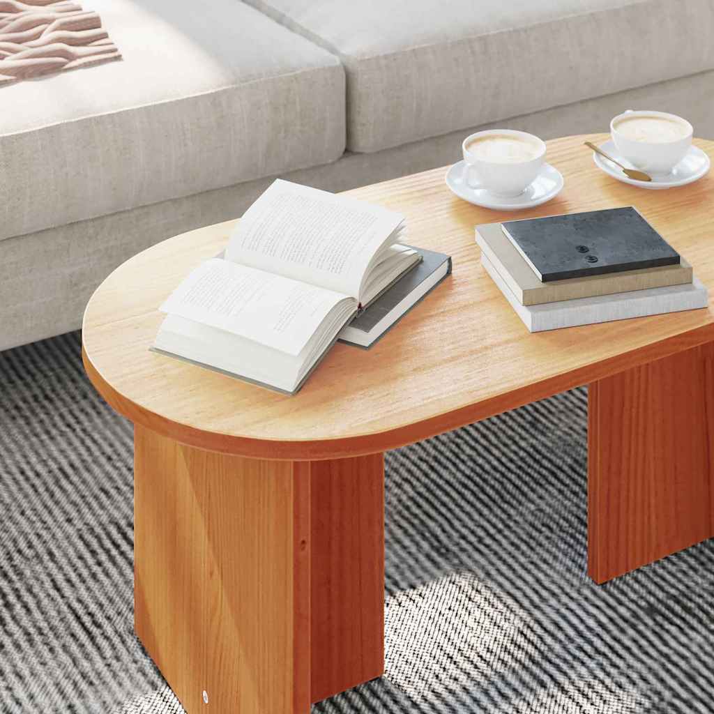 Tavolino da salotto Marrone cerato 80 x 39,5 x 35 cm