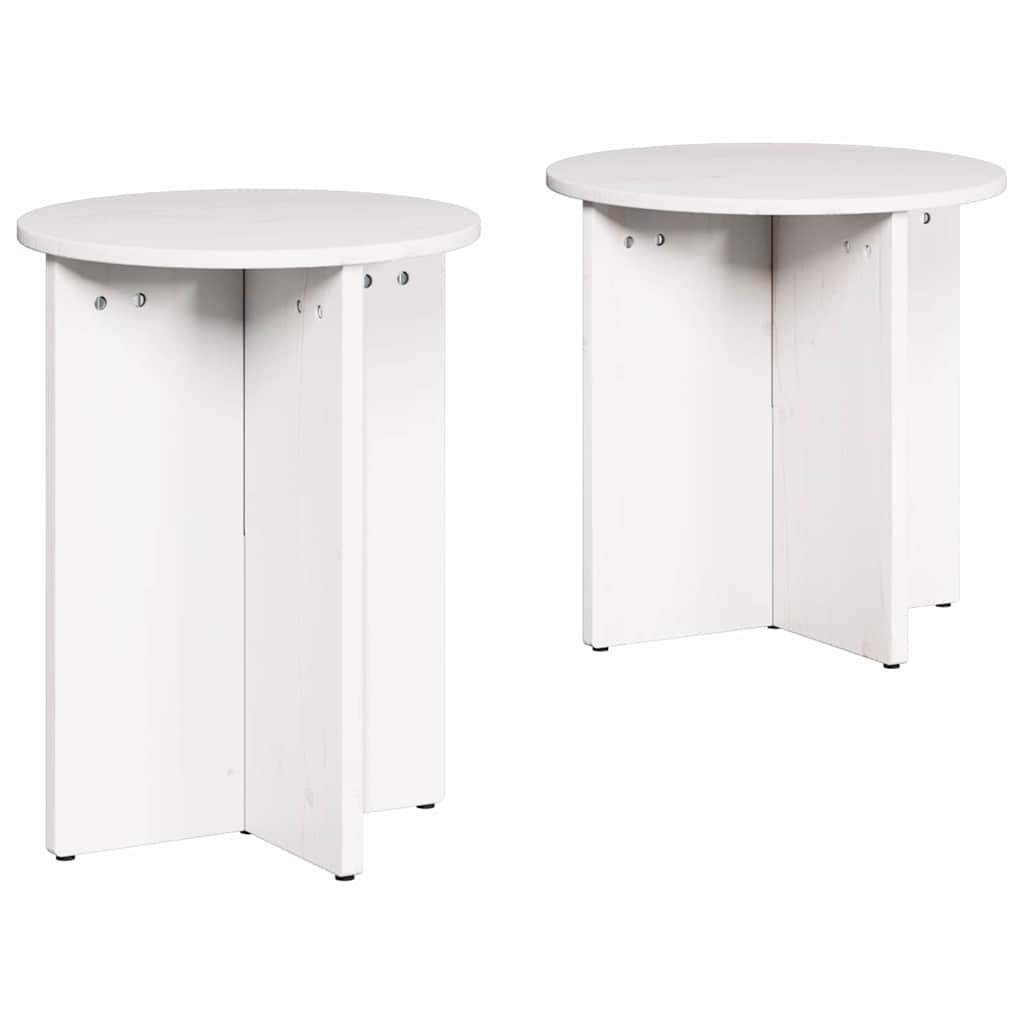 Tavolino da salotto 2 pcs Bianco