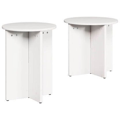 Tavolino da salotto 2 pcs Bianco