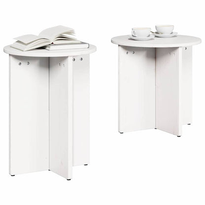 Tavolino da salotto 2 pcs Bianco