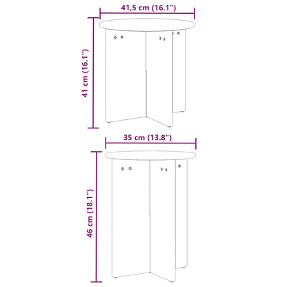 Tavolino da salotto 2 pcs Marrone cerato | homemem39