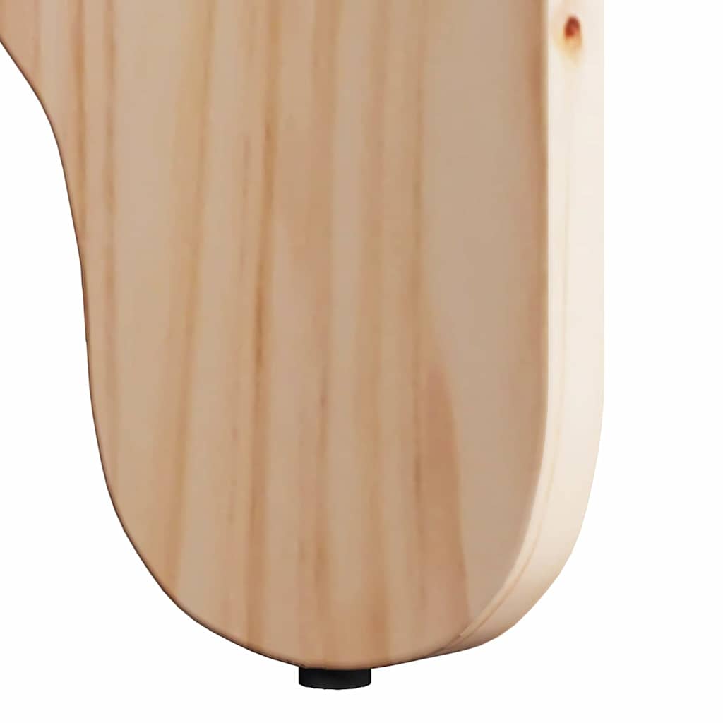 Tavolino da salotto 2 pcs Naturale Legno massello di pino