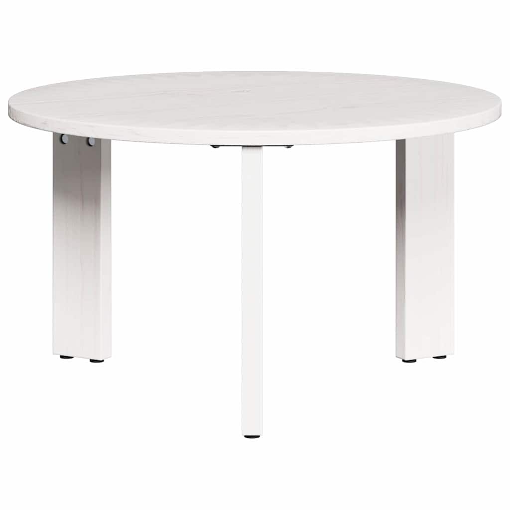 Tavolino da salotto 2 pcs Bianco Legno massello di pino | homemem39