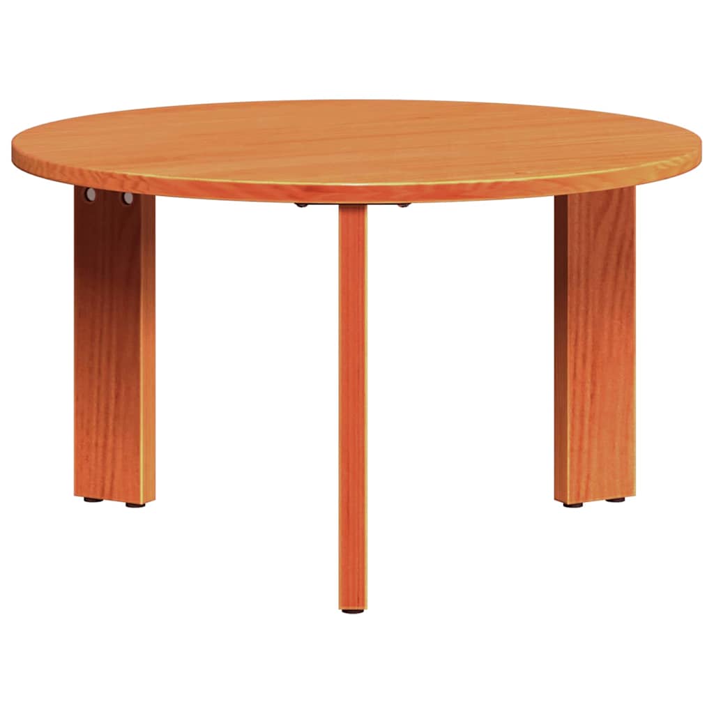 Tavolino da salotto 2 pcs Marrone cerato Legno massello di pino | homemem39