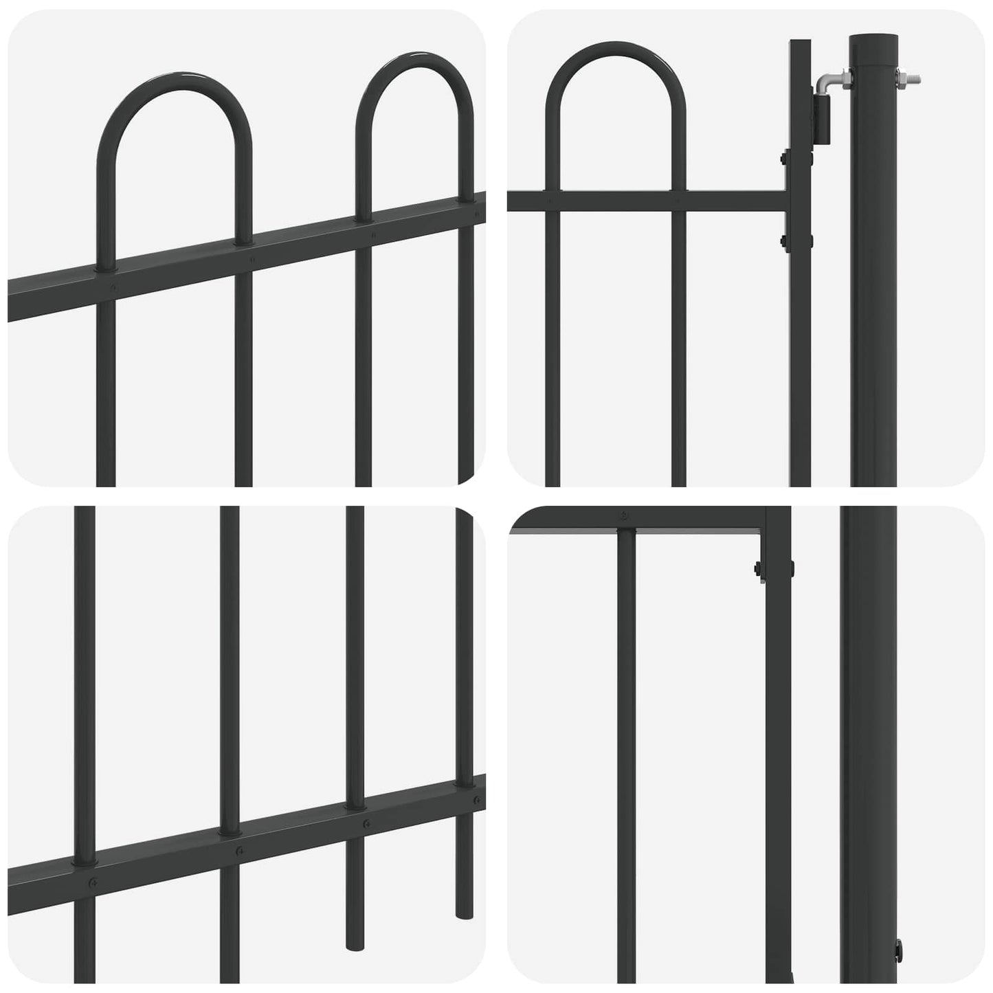 Cancello per recinzione BOXTEL 103 x 124,5 cm | homemem39