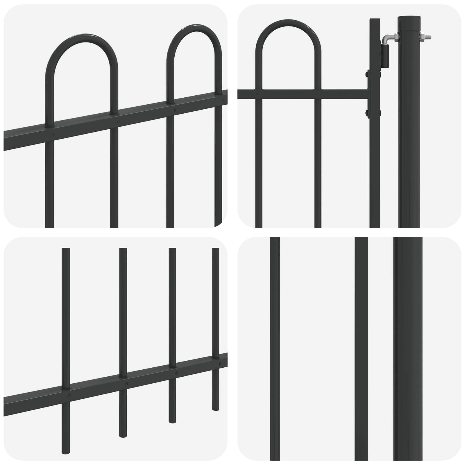 Cancello per recinzione BOXTEL 103 x 150 cm | homemem39