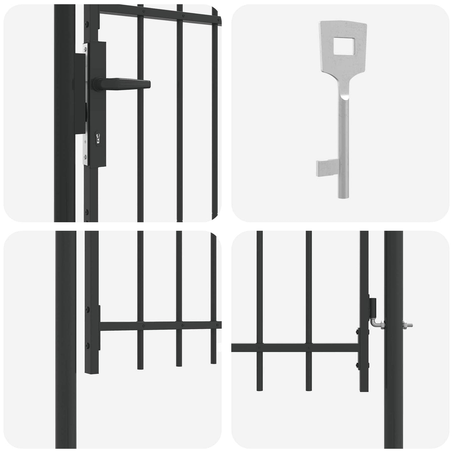 Cancello per recinzione BOXTEL 103 x 175 cm | homemem39